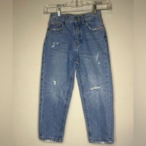 Zara kids Distressed Jeans Size 7 Adjustable Waist
